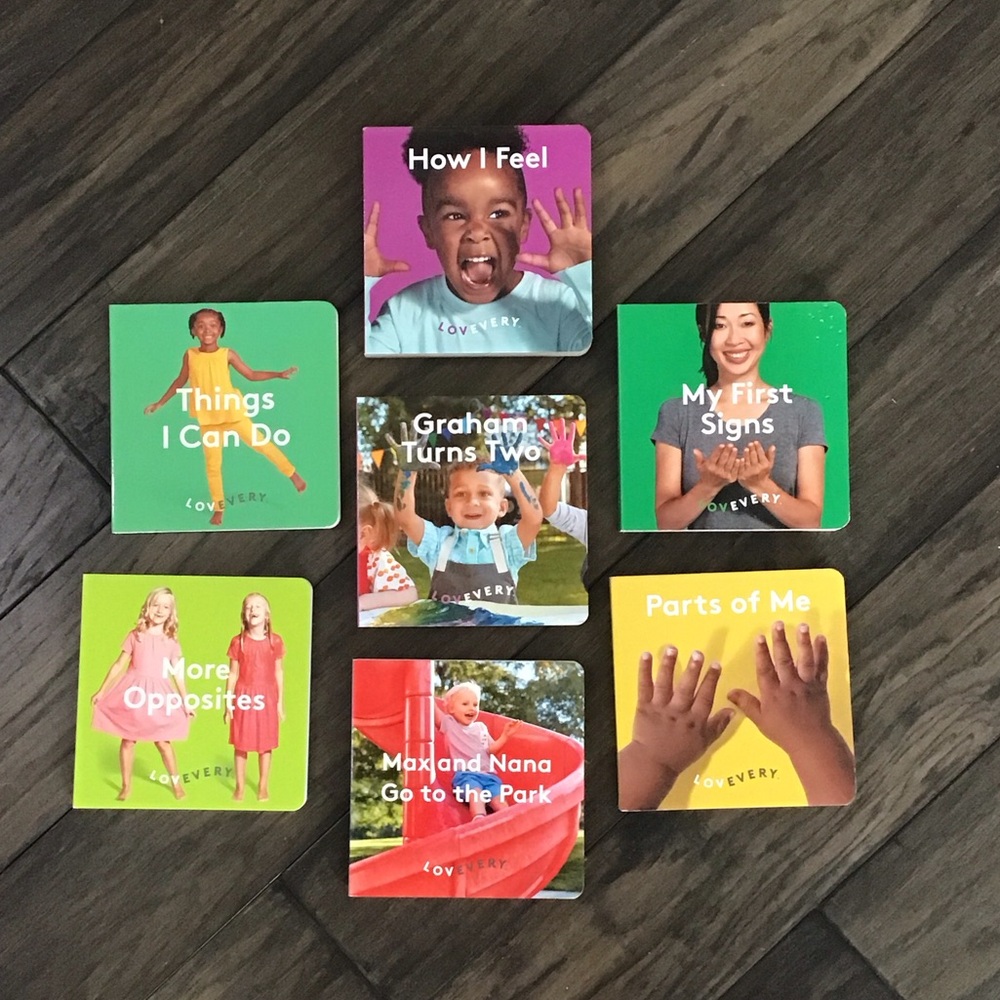 Lovevery Colorful Children's Board Books Set